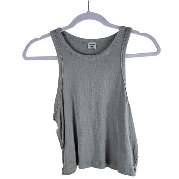 Sunday Best Green Crop Top Size Large - Picture 1 of 8